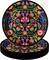 40Pcs Halloween Paper Plates, Halloween Day of The Dead Mexico Skulls Plates for Party Birthday Holiday Dinner Event Disposable Tableware Supplies Decor, 9lnch